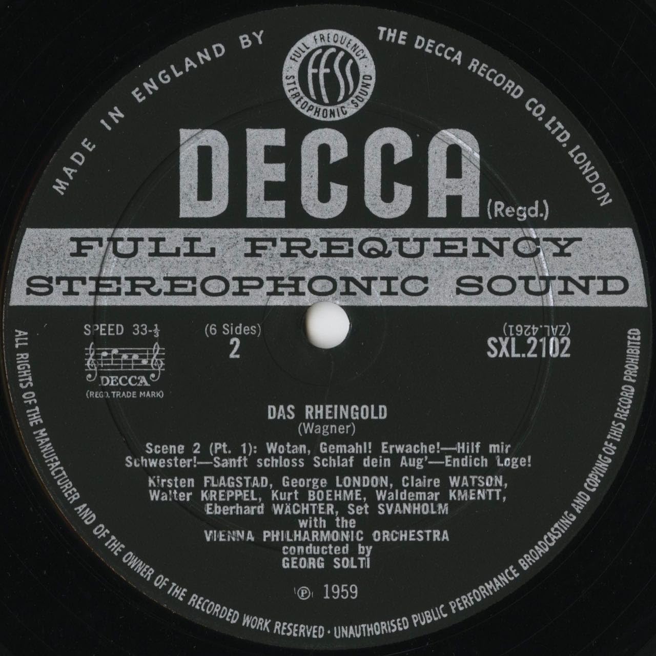 Amazon | ワーグナー:ラインの黄金（全曲） DECCA:SXL 2101-3(3LPs